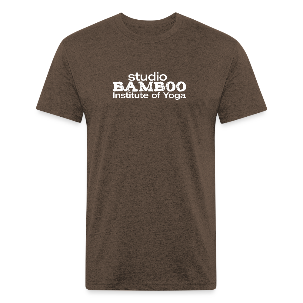Classic Bamboo Fitted Cotton/Poly T-Shirt by Next Level - heather espresso