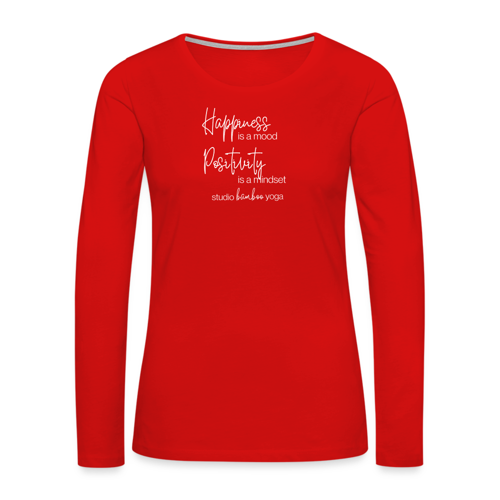 Happiness Women's Premium Long Sleeve T-Shirt - red
