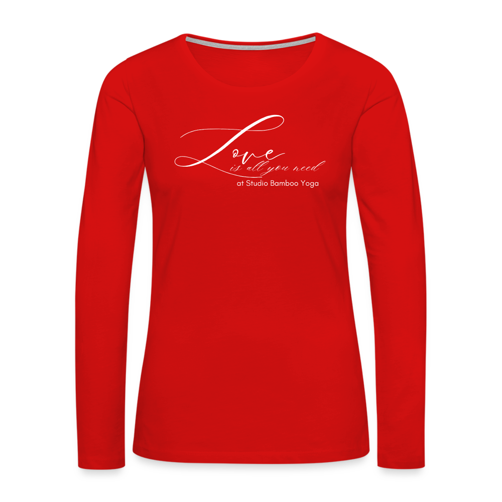 Love is All You Need Women's Premium Long Sleeve T-Shirt - red