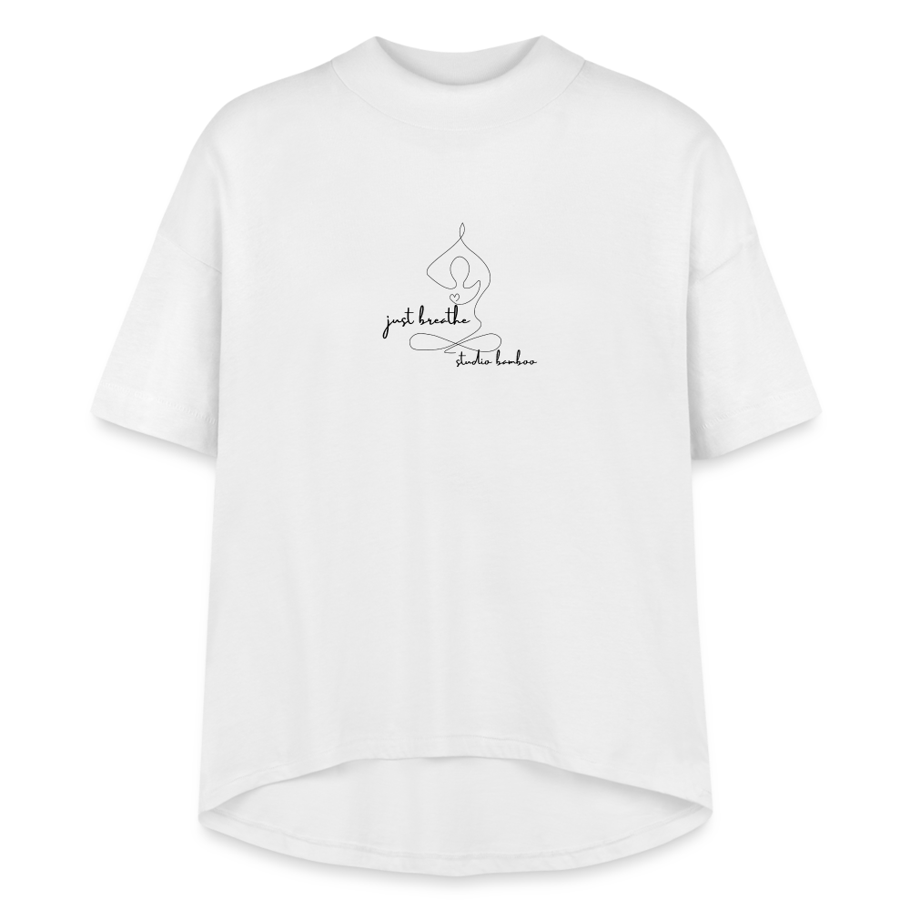 Just Breathe Women's Hi-Lo Tee - white