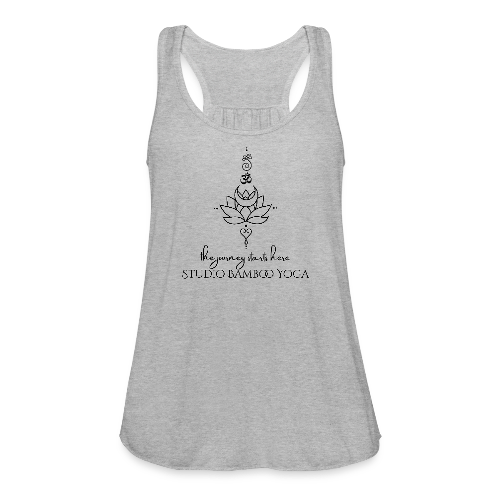 the journey Women's Flowy Tank Top by Bella - heather gray