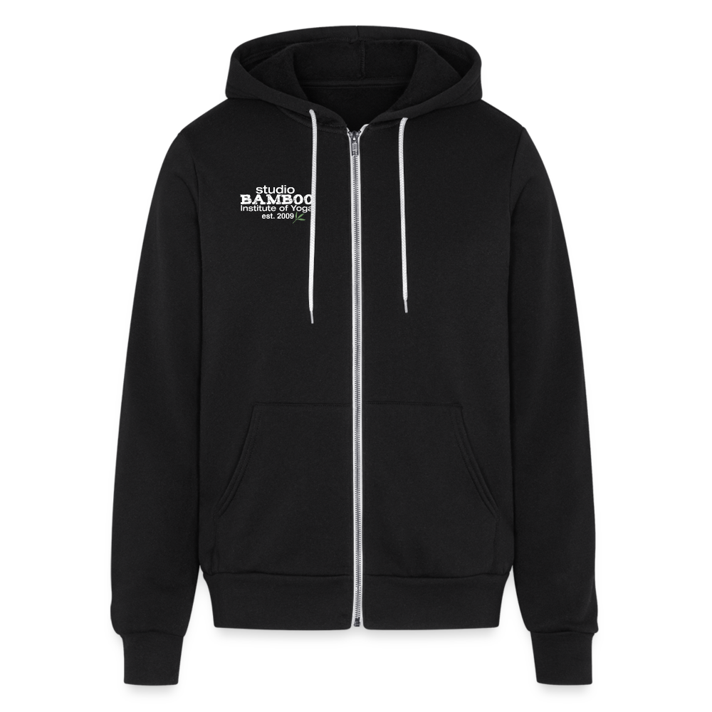 Classic Bamboo Bella + Canvas Unisex Full Zip Hoodie - black