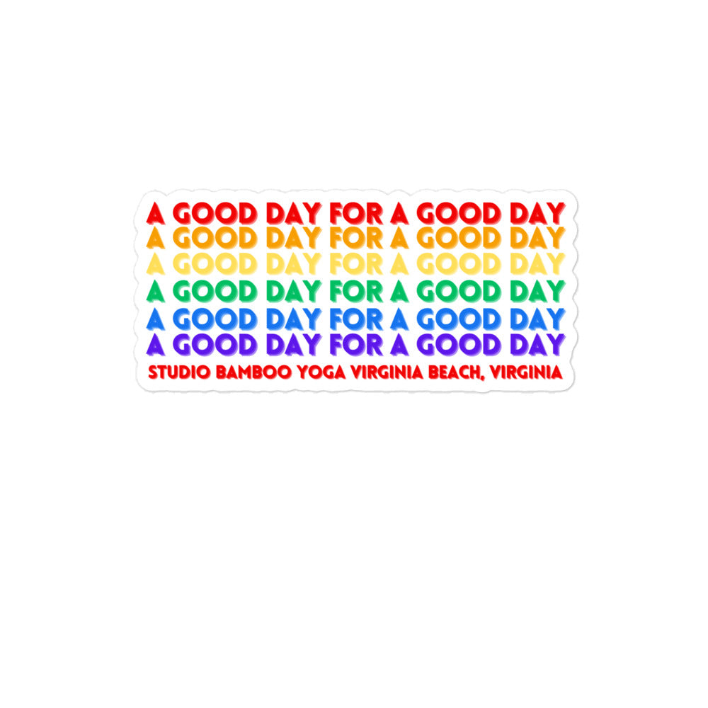 A Good Day Bubble-free stickers