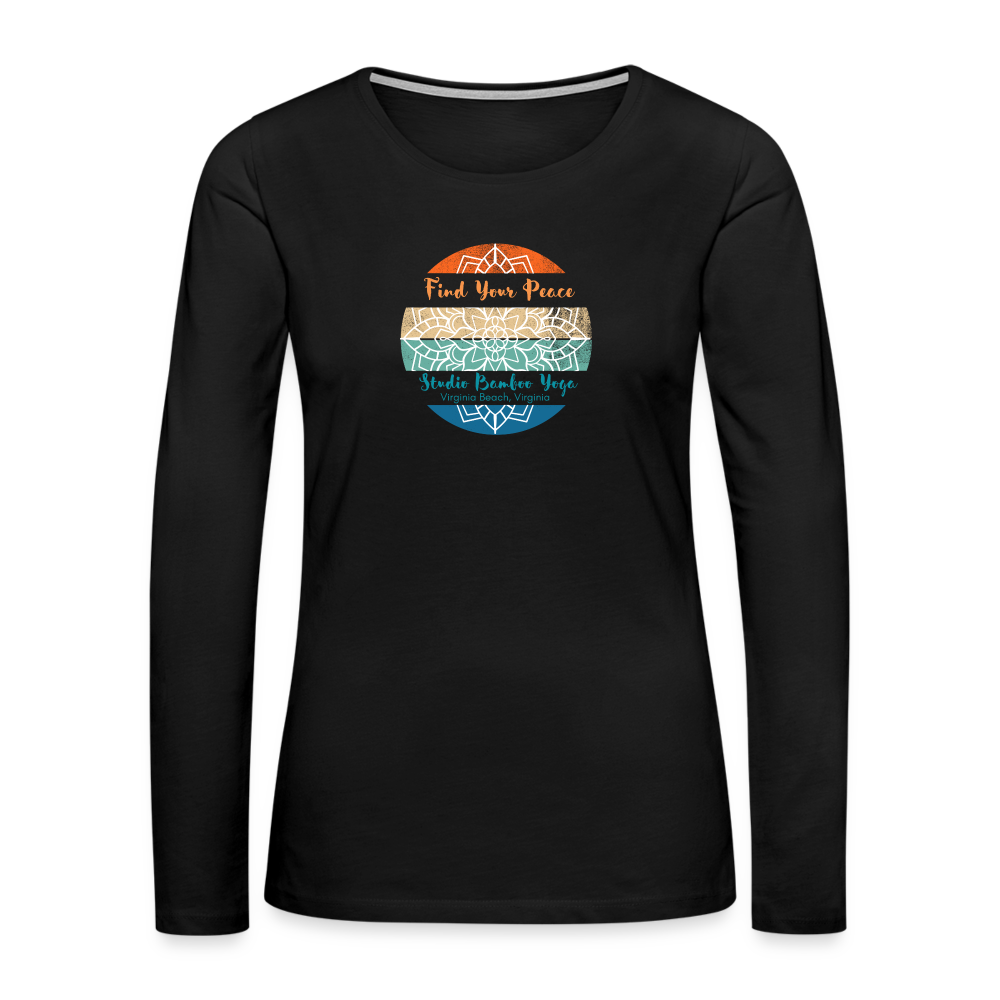 Find Your Peace Women's Premium Long Sleeve T-Shirt - black