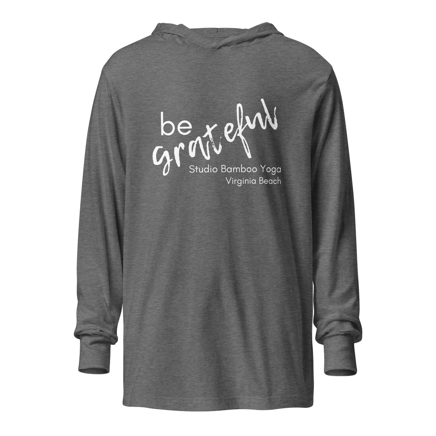 Be Grateful Hooded long-sleeve tee
