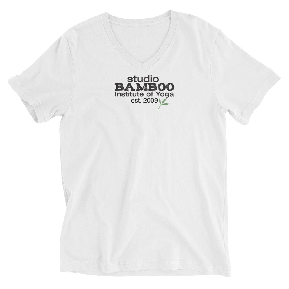 Classic Bamboo Unisex Short Sleeve V-Neck T-Shirt