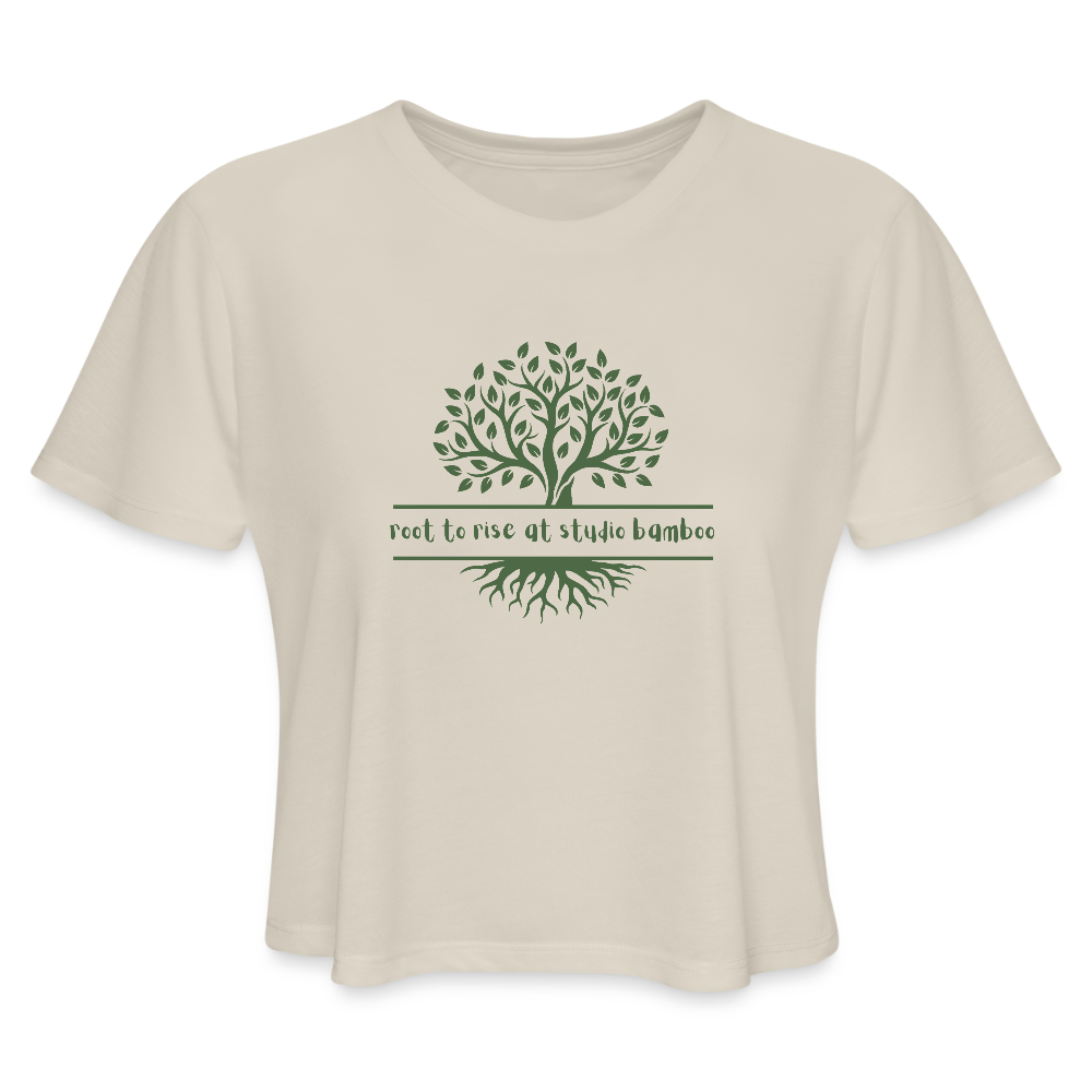 Root to Rise Women's Cropped T-Shirt - dust