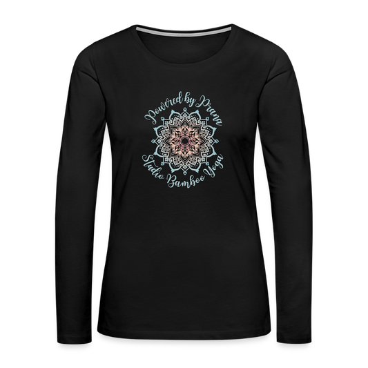 Powered by Prana Women's Premium Long Sleeve T-Shirt - black