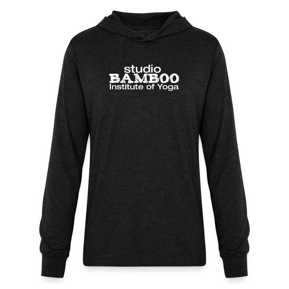 Classic Bamboo Unisex Long Sleeve Hoodie Shirt - heather black
