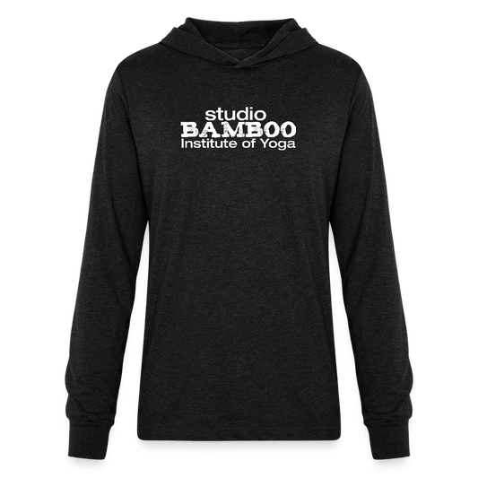 Classic Bamboo Unisex Long Sleeve Hoodie Shirt - heather black