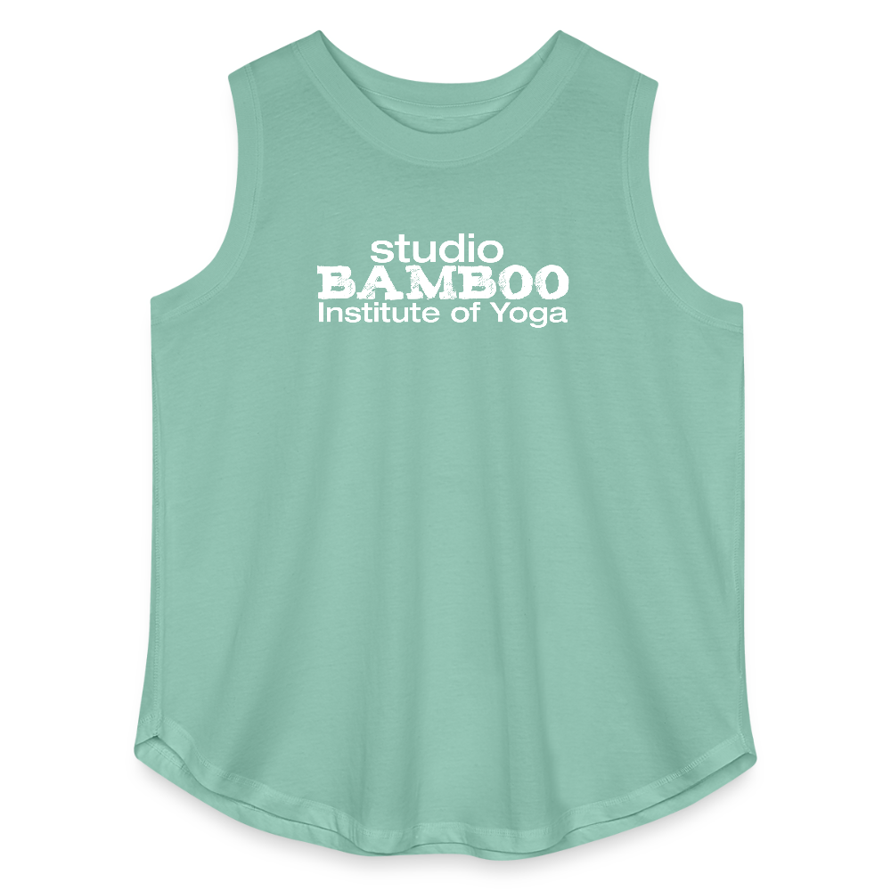 Classic Bamboo Women's Curvy Relaxed Tank Top - saltwater