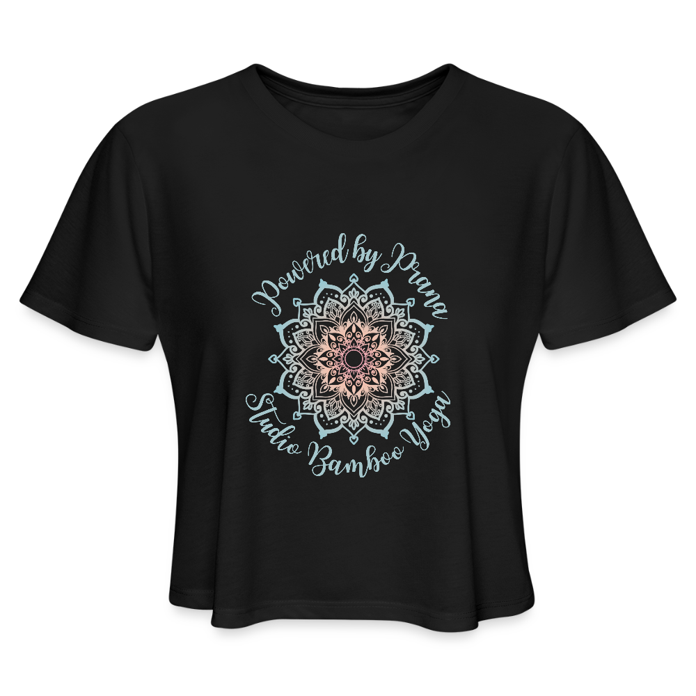 Powered by Prana Women's Cropped T-Shirt - black