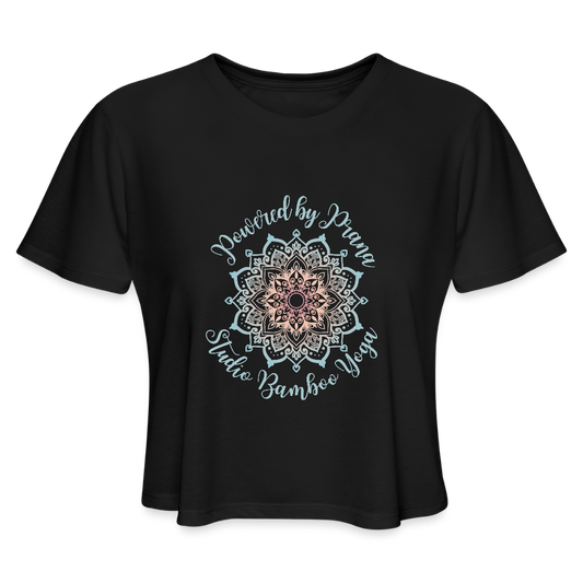 Powered by Prana Women's Cropped T-Shirt - black