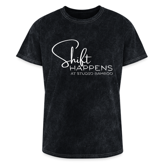 Shift Happens Mineral Wash T-shirt - mineral black
