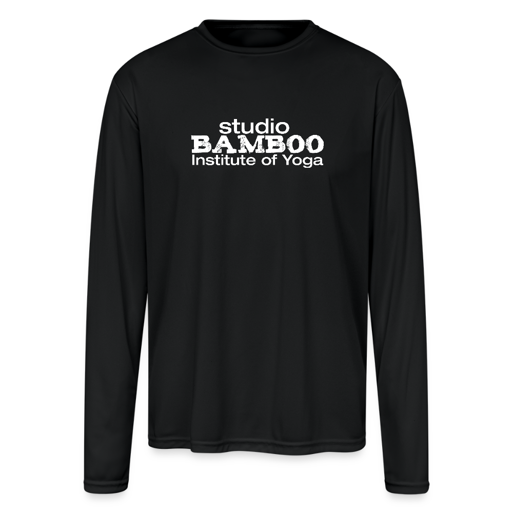 Classic Bamboo Men's Moisture Wicking Performance Long Sleeve T-Shirt - black