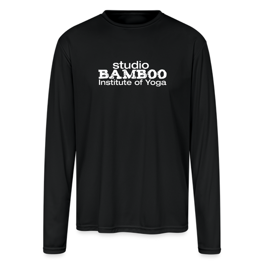 Classic Bamboo Men's Moisture Wicking Performance Long Sleeve T-Shirt - black