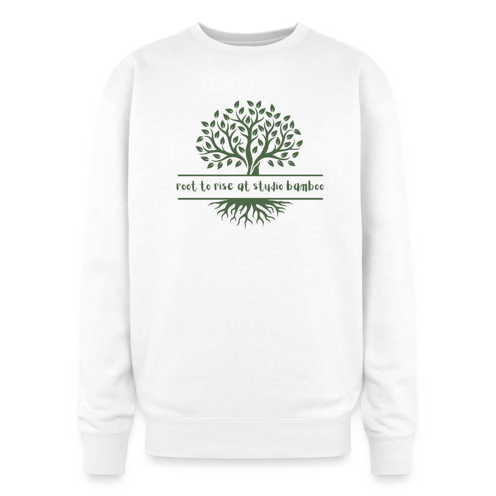 Root to Rise Unisex Oversized Crewneck Sweatshirt - white