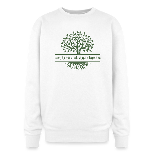 Root to Rise Unisex Oversized Crewneck Sweatshirt - white