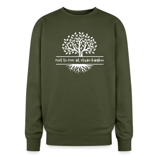 Root to Rise Unisex Oversized Crewneck Sweatshirt - olive green