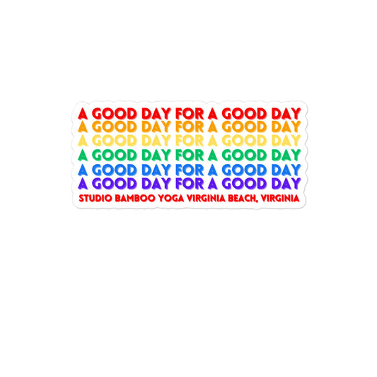 A Good Day Bubble-free stickers