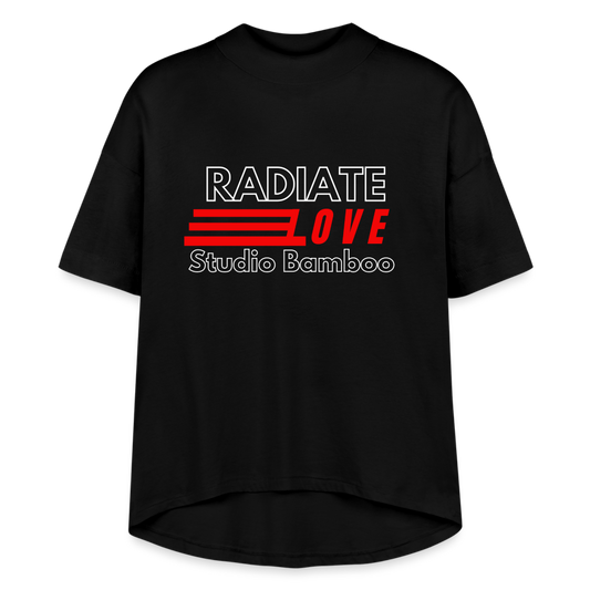 Radiate Love Women's Hi-Lo Tee - black