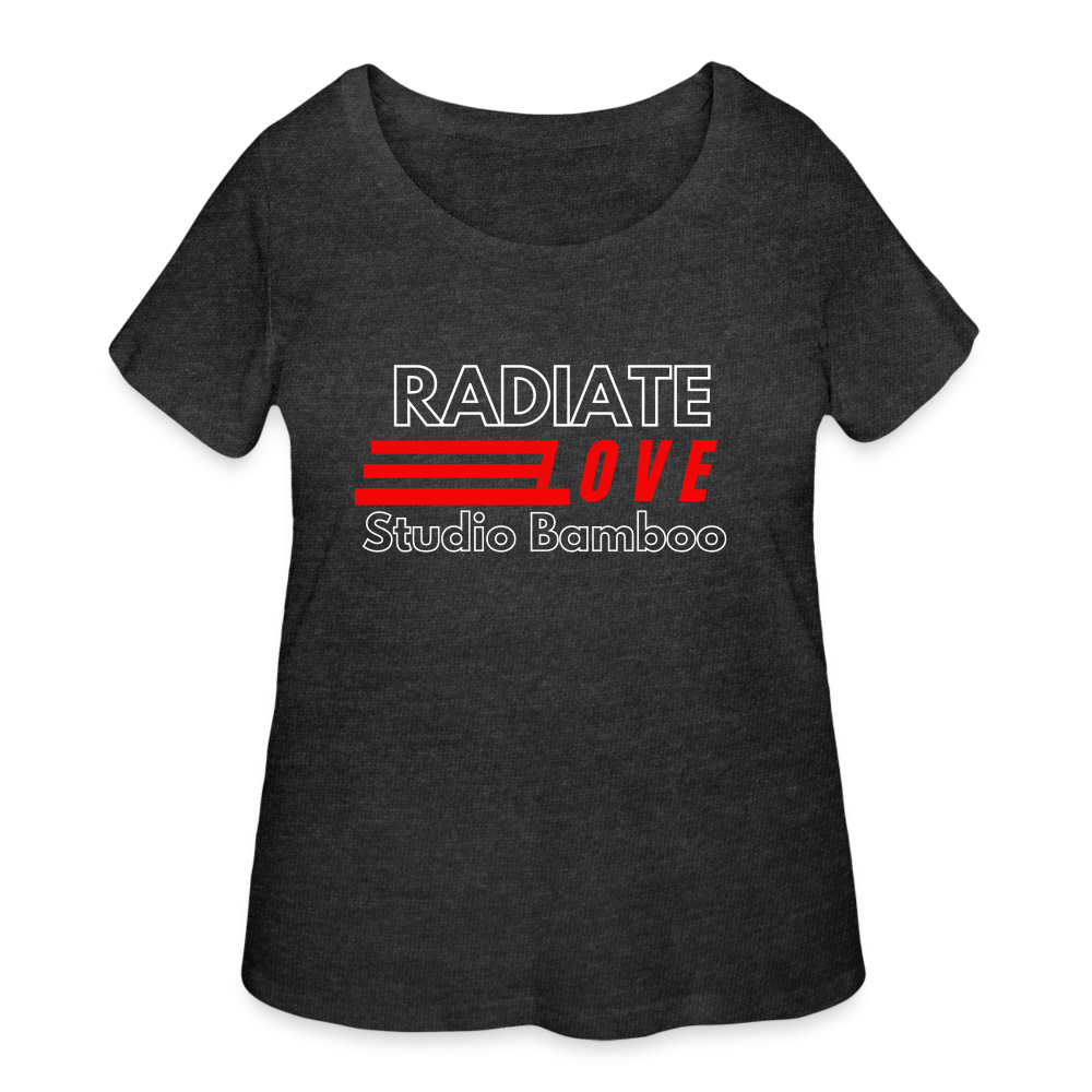 Radiate Love Women’s Curvy T-Shirt - deep heather