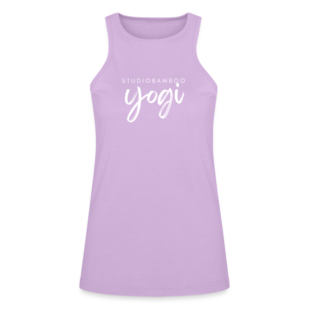 Studio Bamboo Yogi American Apparel Women’s Racerneck Tank - lilac