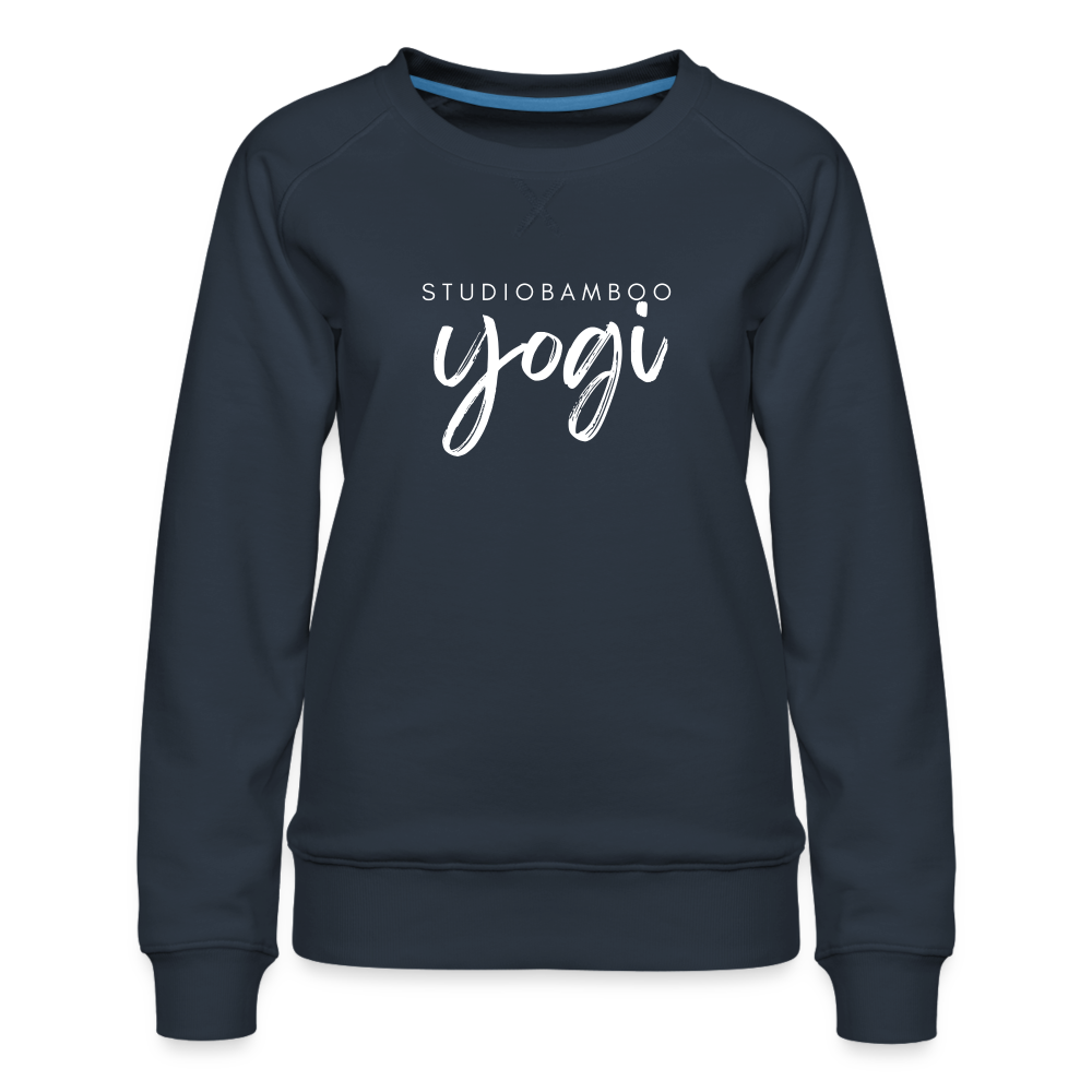 Studio Bamboo Yogi Women’s Premium Sweatshirt - navy