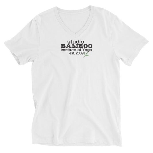 Classic Bamboo Unisex Short Sleeve V-Neck T-Shirt