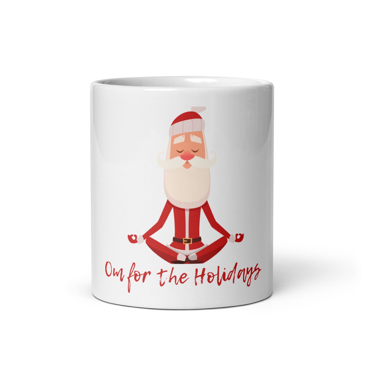 Santa White glossy mug