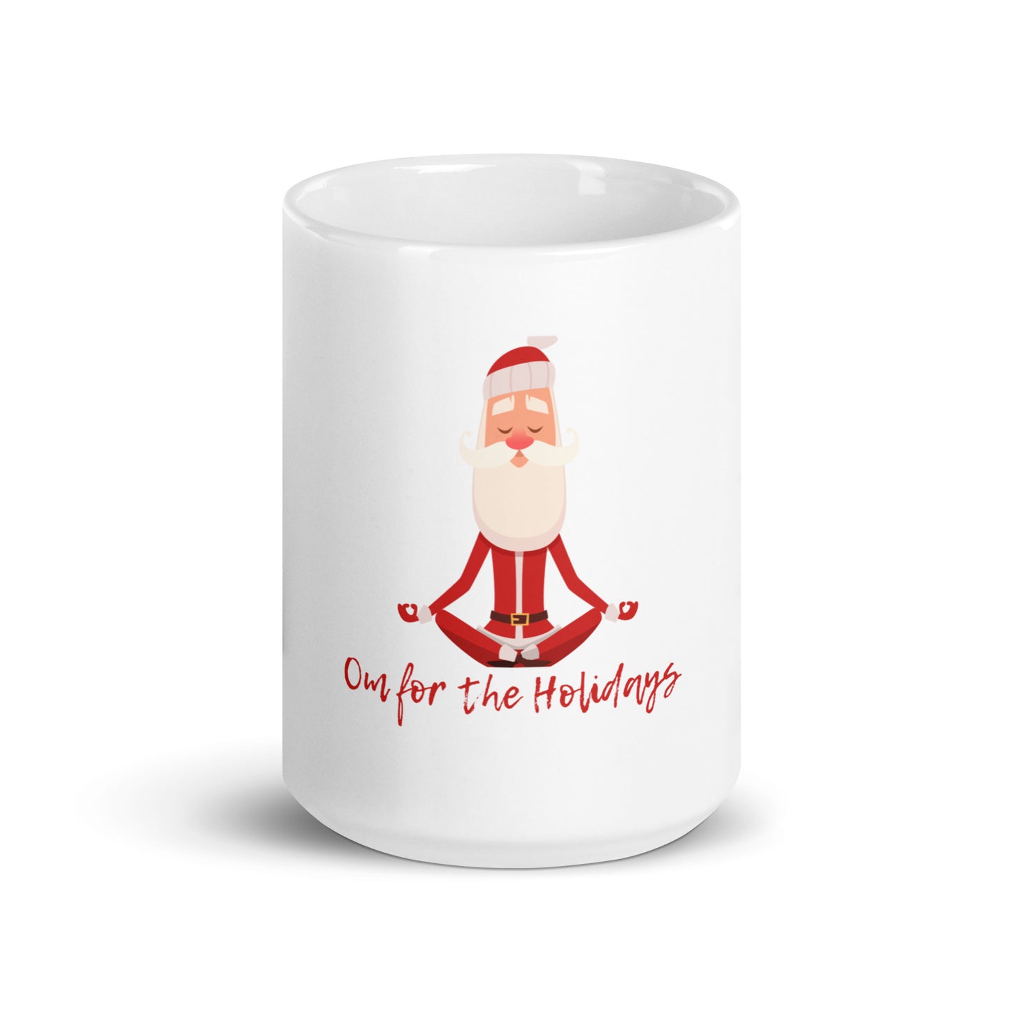 Santa White glossy mug
