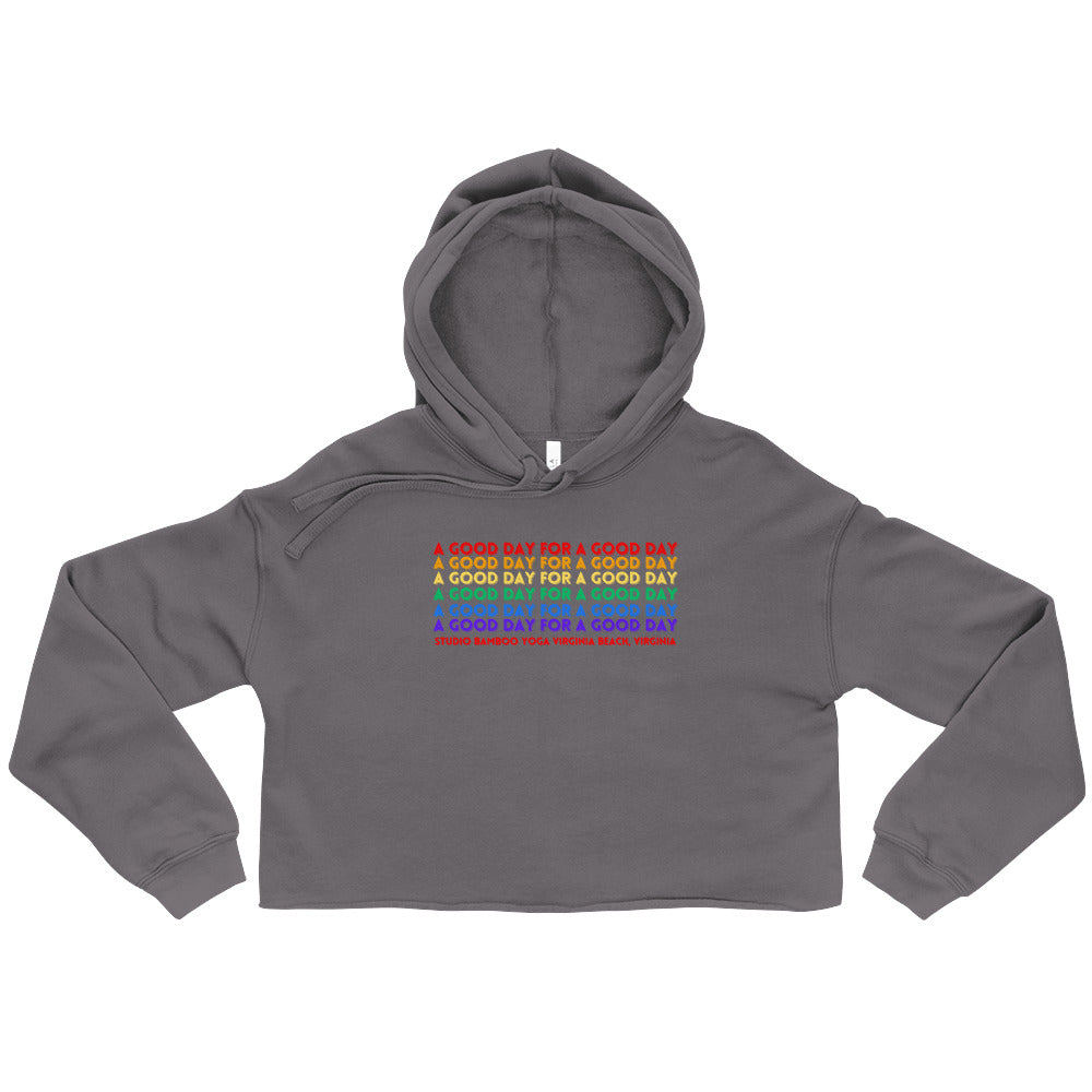 A Good Day Crop Hoodie