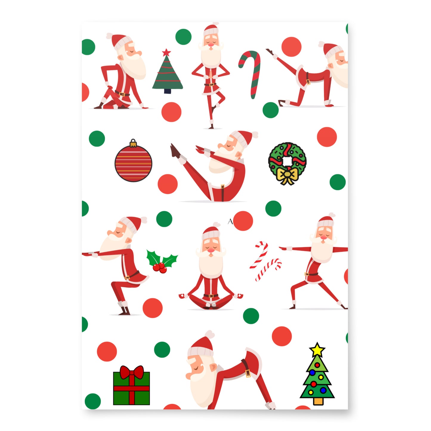 Santa Yogi Wrapping paper sheets